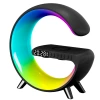 Nuevo control de voz inteligente luz tipo G sonido inalámbrico bluetooth altavoz bluetooth lámpara de escritorio cargada de música inalámbrica alarma multigrupo llamada bluetooth luces deslumbrantes pulsación de música en el hogar sistema de música multifuncional Specification image